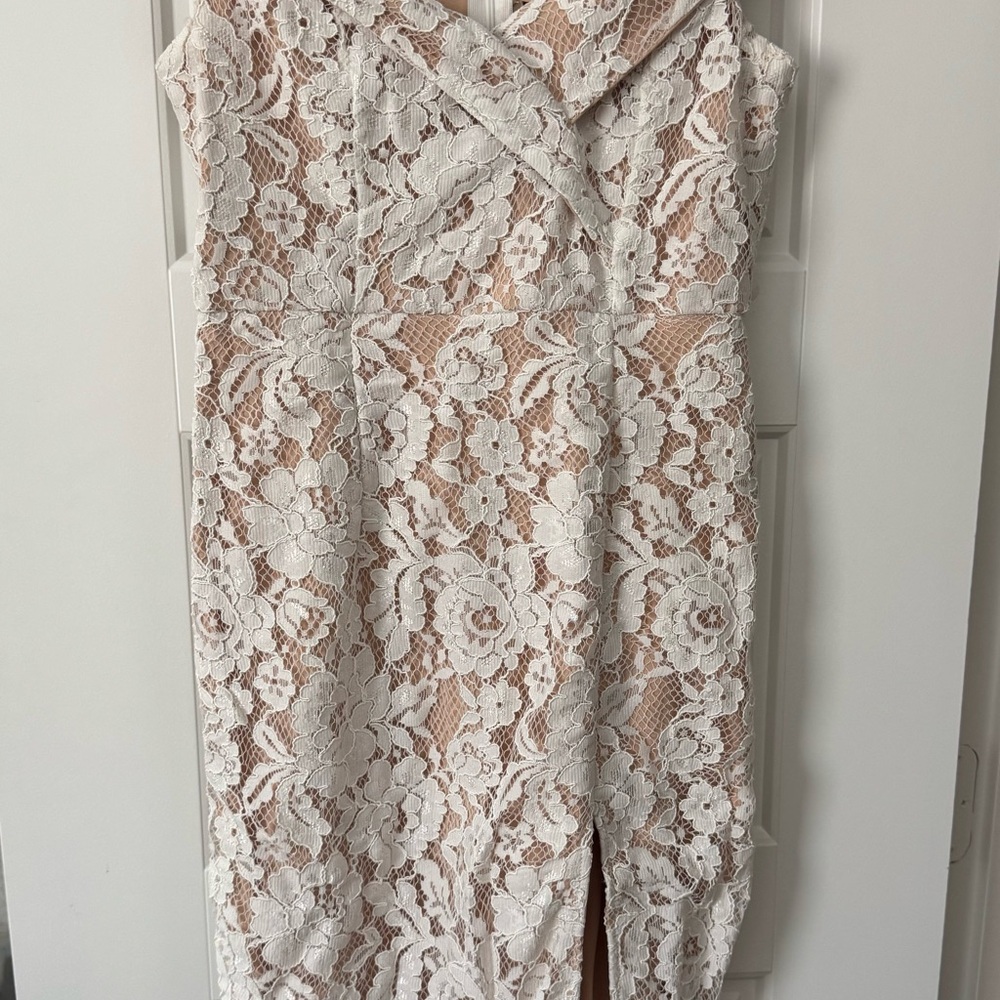 White lace dress